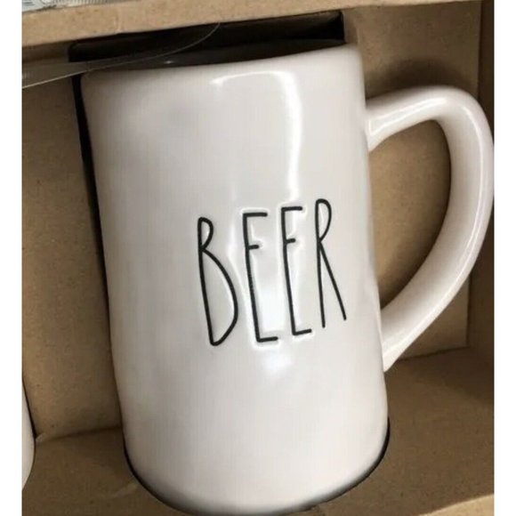 RAE DUNN ARTISAN COLLECTION By Magenta - Coin Bank & Beer Stein Set - Picture 4 of 4